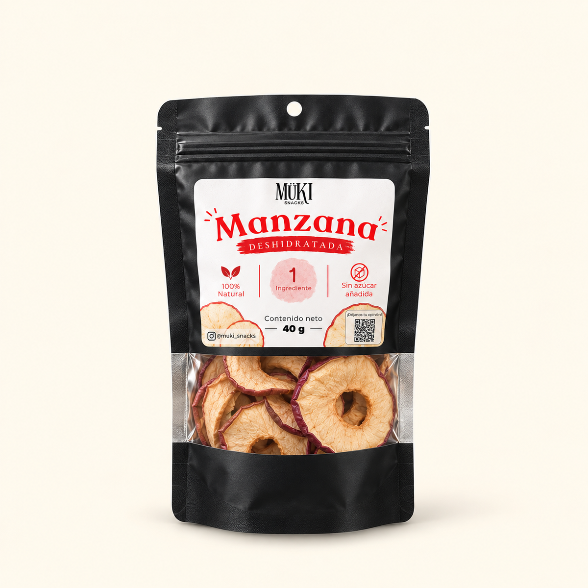 Manzana deshidratada 40 g